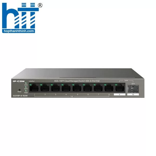 Hợp Thành Thịnh - Switch PoE IP-COM G2210P-8-102W