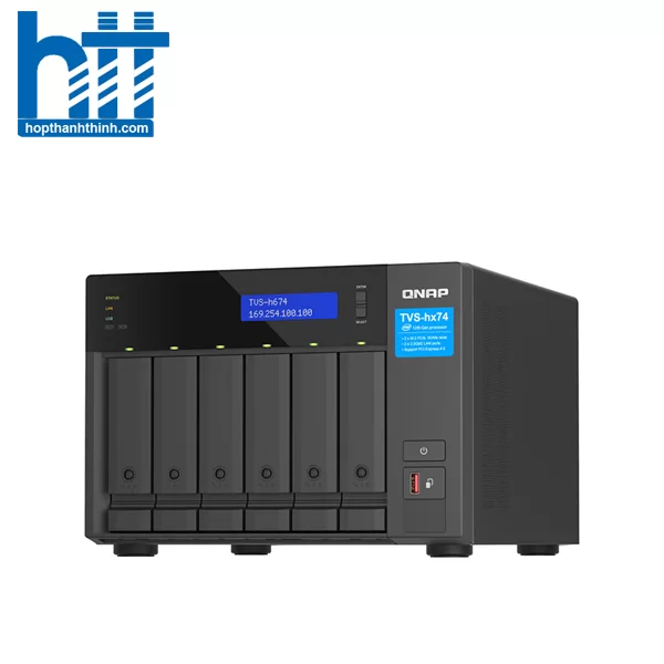 HTT - Thiết bị lưu trữ NAS QNAP 6 bay TVS-h674-i3-16G