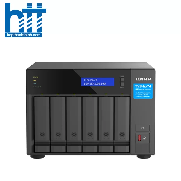 HTT - Thiết bị lưu trữ NAS QNAP 6 bay TVS-h674-i3-16G