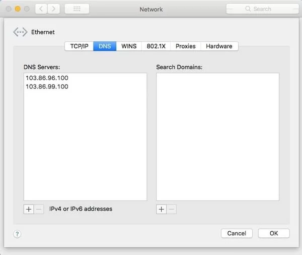 Cách thay đổi DNS trên Mac - GEARVN