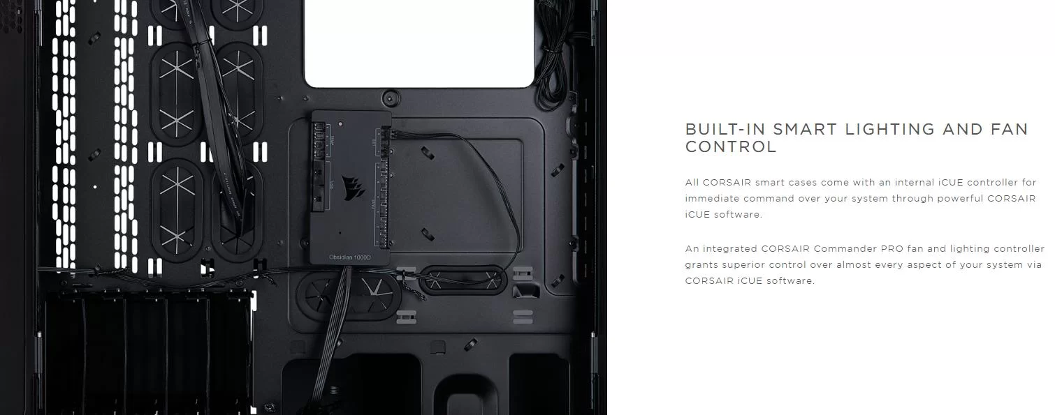 Case Corsair Obsidian Series 1000D Full Tempered Glass Aluminum giới thiệu 4