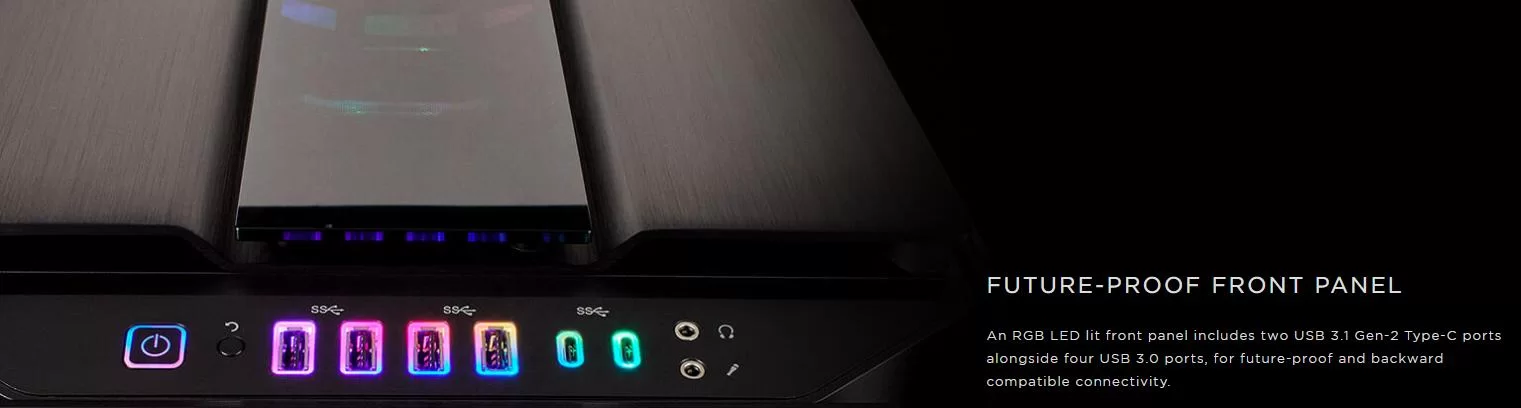 Case Corsair Obsidian Series 1000D Full Tempered Glass Aluminum giới thiệu 6
