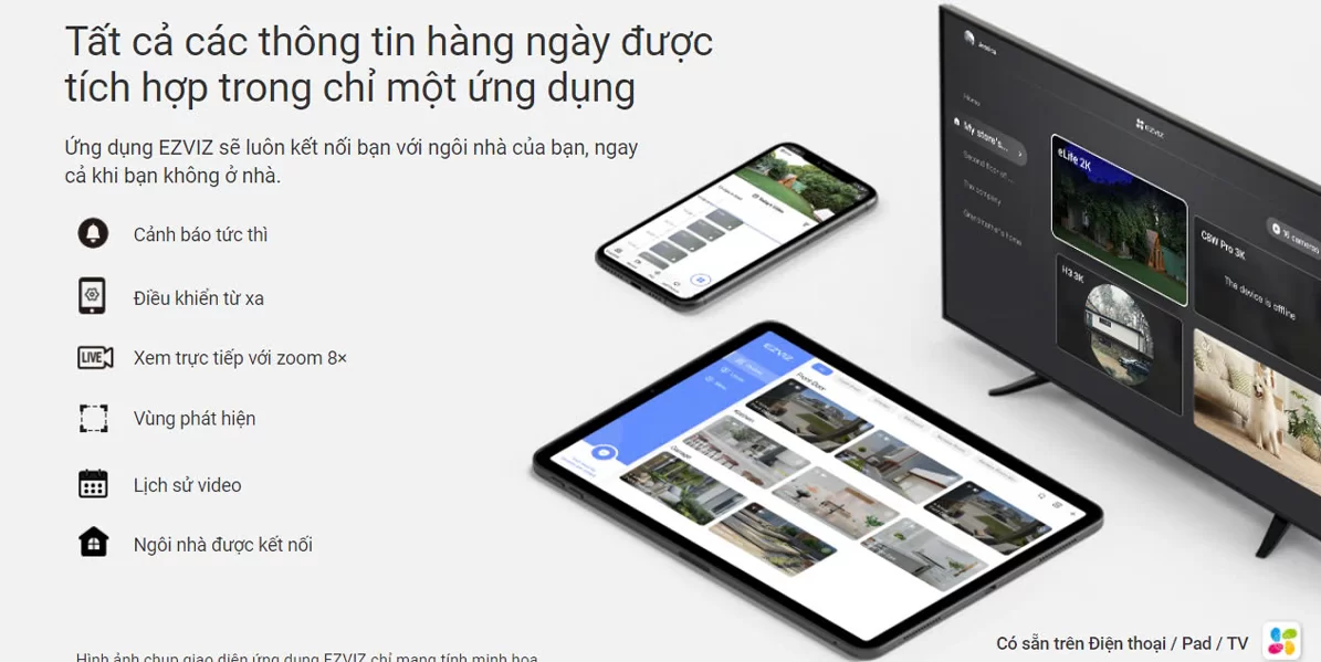 Hợp Thành Thịnh - CAMERA WIFI EZVIZ CS-H6c (5MP,W2)