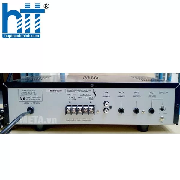 TOA A-230 HV – Amply mixer 30W, âm thanh rõ ràng trong mọi không gian!
