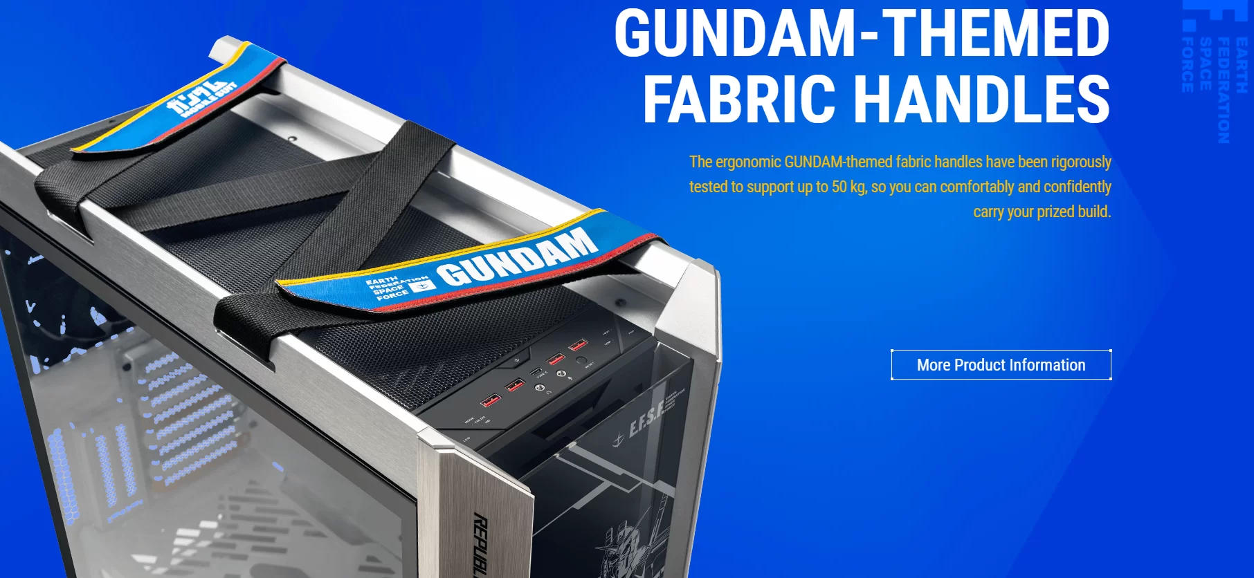 Case ASUS ROG STRIX HELIOS GX601- GUNDAM giới thiệu 6