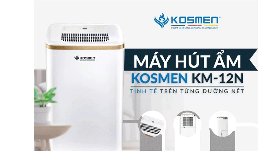 Máy hút ẩm KOSMEN KM-12N (12 lít/ngày)