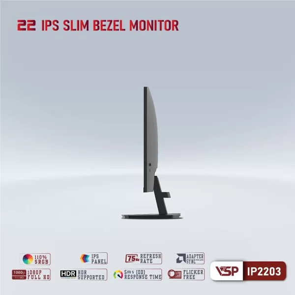 Hợp Thành Thịnh - Màn hình VSP IP2203 (21.5Inch/ Full HD/ 5ms/ 75HZ/ 250cd/m2/ IPS) 