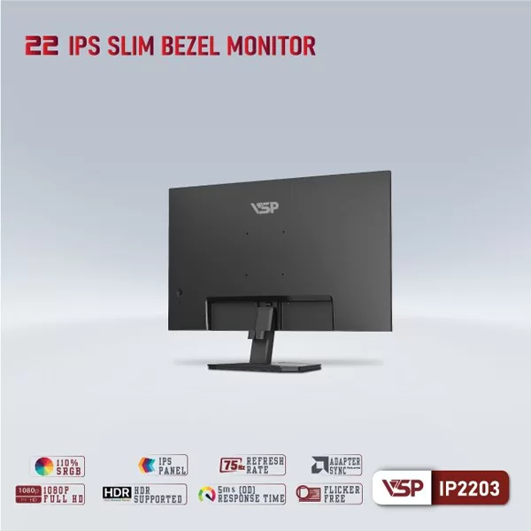 Hợp Thành Thịnh - Màn hình VSP IP2203 (21.5Inch/ Full HD/ 5ms/ 75HZ/ 250cd/m2/ IPS) 