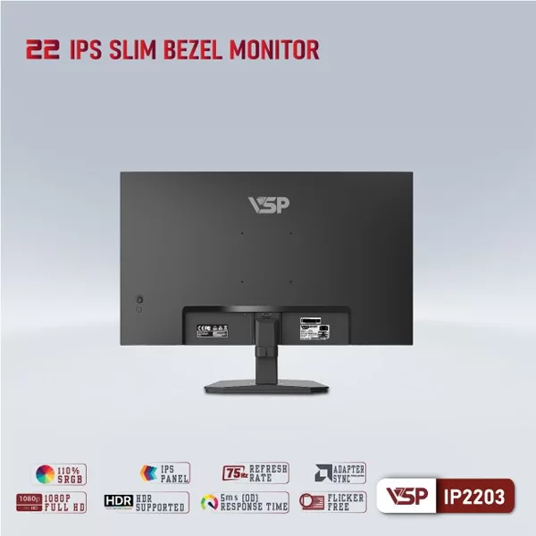 Hợp Thành Thịnh - Màn hình VSP IP2203 (21.5Inch/ Full HD/ 5ms/ 75HZ/ 250cd/m2/ IPS) 