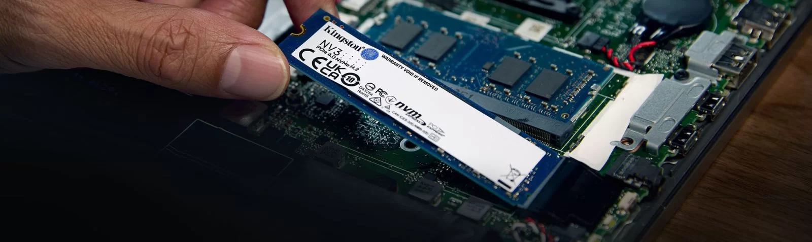 HTT - Ổ cứng SSD Kingston SNV3S 1TB NVMe M.2 2280 PCIe Gen 4x4 (Đọc 6000MB/s - Ghi 4000MB/s) - (SNV3S/1000G)