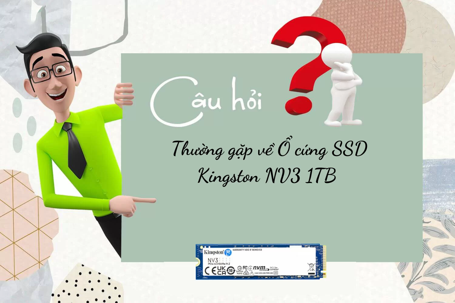 HTT - Ổ cứng SSD Kingston SNV3S 1TB NVMe M.2 2280 PCIe Gen 4x4 (Đọc 6000MB/s - Ghi 4000MB/s) - (SNV3S/1000G)