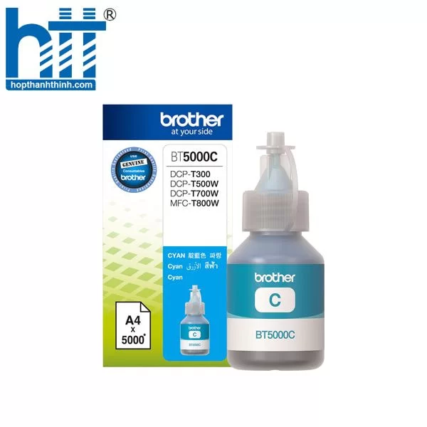 Hợp Thành Thịnh - Mực in Brother BT5000C màu xanh