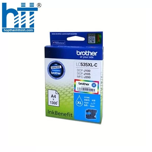 Hợp Thành Thịnh - Mực in Brother LC-535XL-C màu xanh
