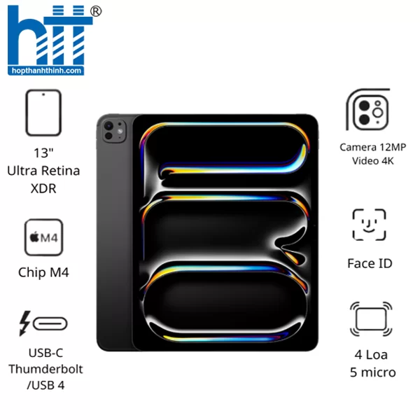 HỢP THÀNH THỊNH - Máy tính bảng Apple IPad Pro 13 M4 5G (16GB/ 1TB/ Space Black/ MVXW3ZA/A)