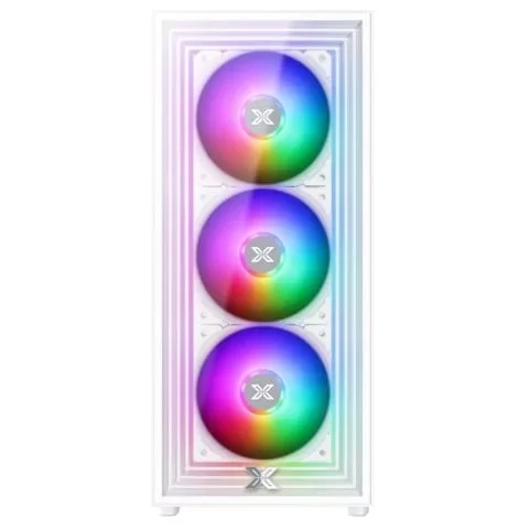 GEARVN - Case Xigmatek PHANTOM 3F White (3 fan RGB)