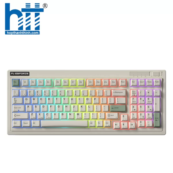 Hợp Thành Thịnh - Bàn phím cơ FL-Esports OG98 White Green 3 White