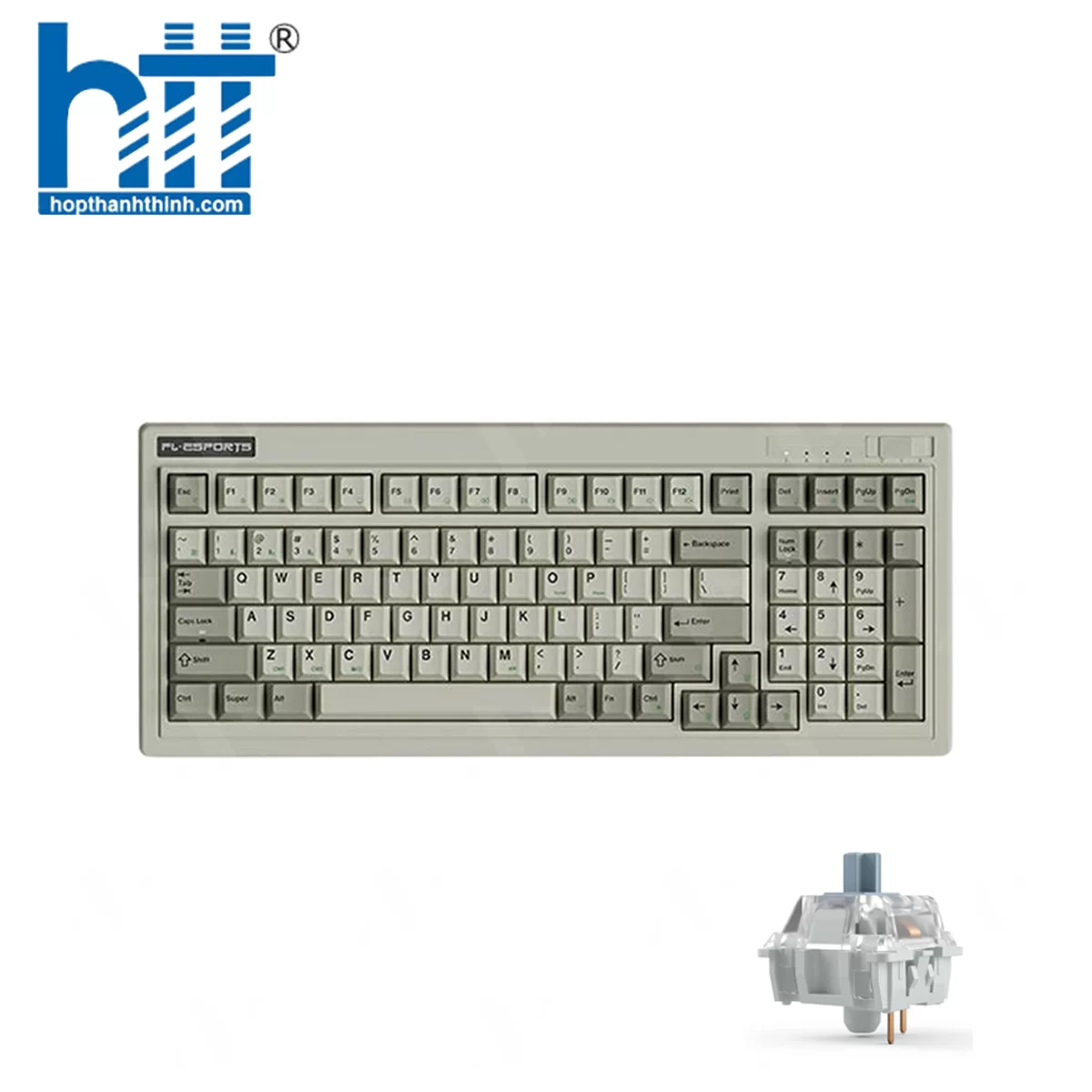 Hợp Thành Thịnh - Bàn phím cơ FL-Esports OG98 White Green 3 White