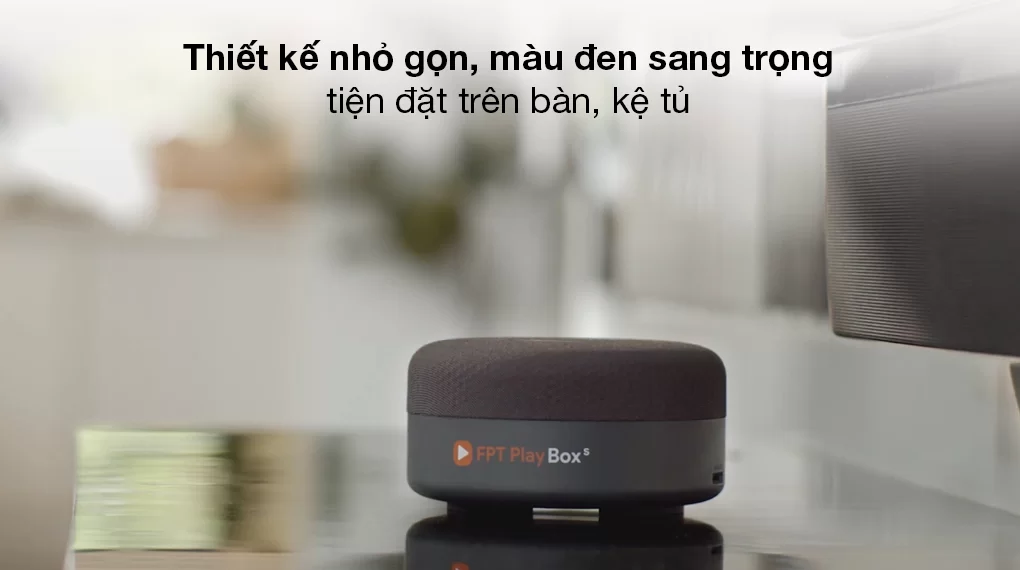 TV Box FPT Play Box S T590 - Thiết kế tròn đều, gọn nhẹ, dễ bố trí 