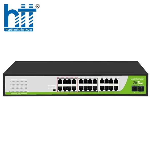 HTT -24-Port 10/100Mbps PoE Switch ZKTeco PE242-300-C
