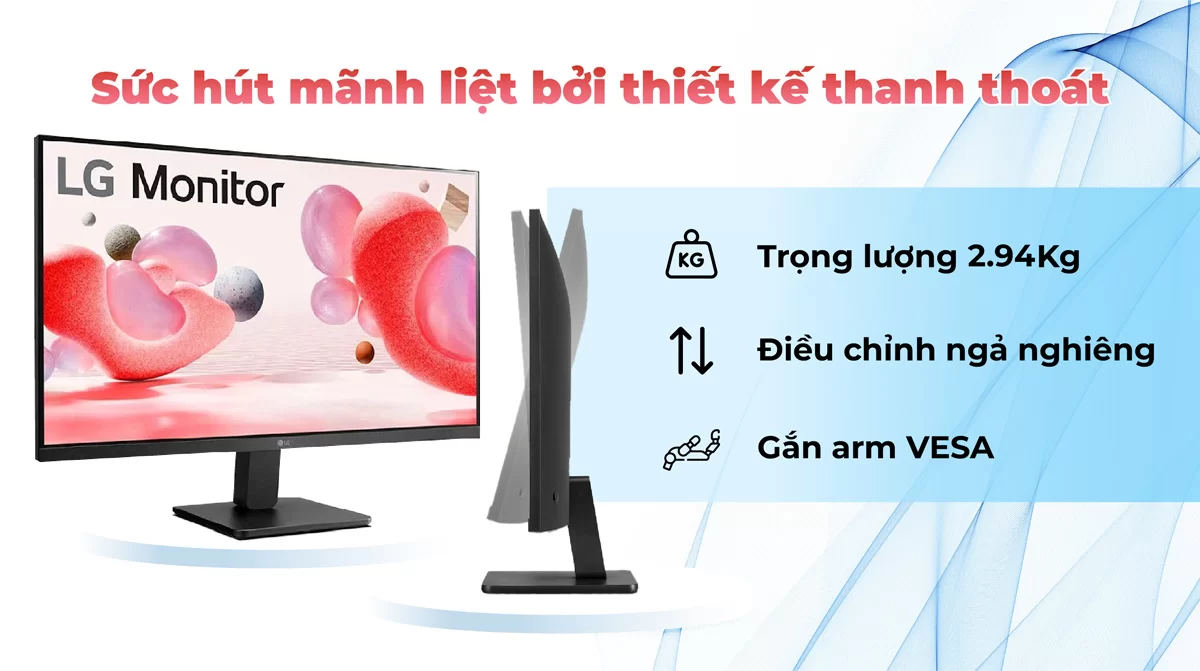 Hợp Thành Thịnh - Màn hình LG 24MR400-B (23.8 inch/FHD/IPS/100Hz/5ms)