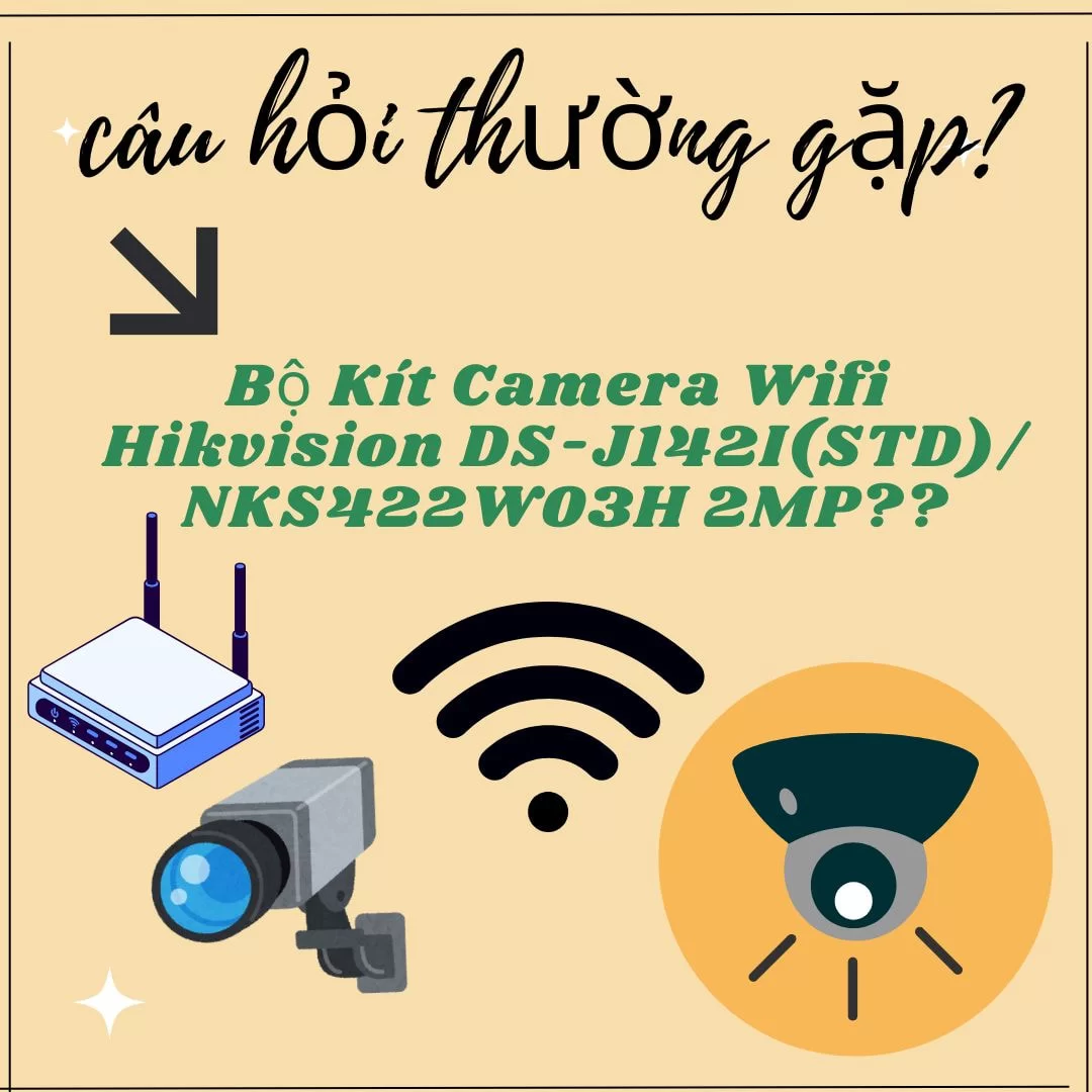 HTT - Bộ Kít Camera Wifi Hikvision DS-J142I(STD)/NKS422W03H