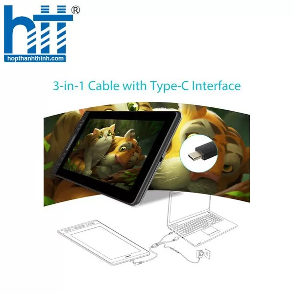 Hợp Thành Thịnh - Bảng vẽ LCD Huion Kamvas 13 Pro GT 133