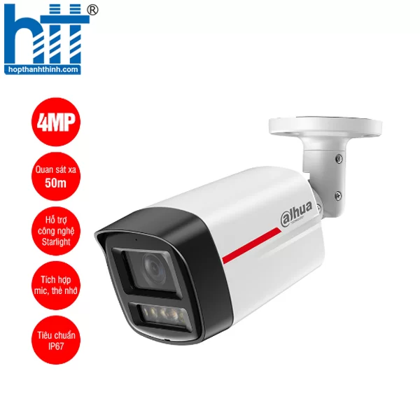 HỢP THÀNH THỊNH - Camera IP 4MP WizColor DAHUA DH-IPC-HFW2449TL-S-PRO