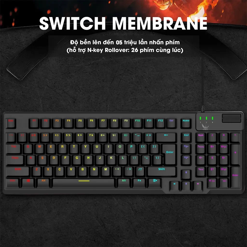 Hợp Thành Thịnh - Bàn phím cơ Gaming không dây Zadez GT- 015DK