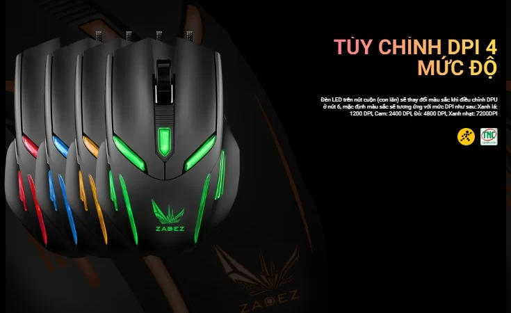 HTT - Chuột quang Zadez có dây G-611M