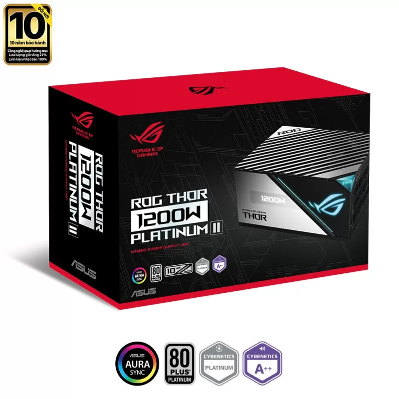 Nguồn Asus ROG THOR 1200P2 1200W 80Plus Platinum