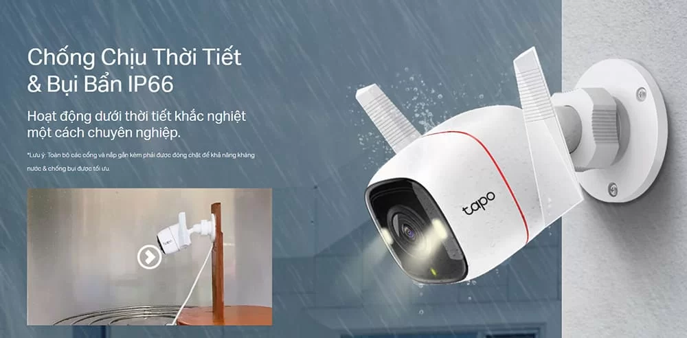 Camera IP Wifi TP-Link Tapo C320WS 4MP 2K ngoài trời