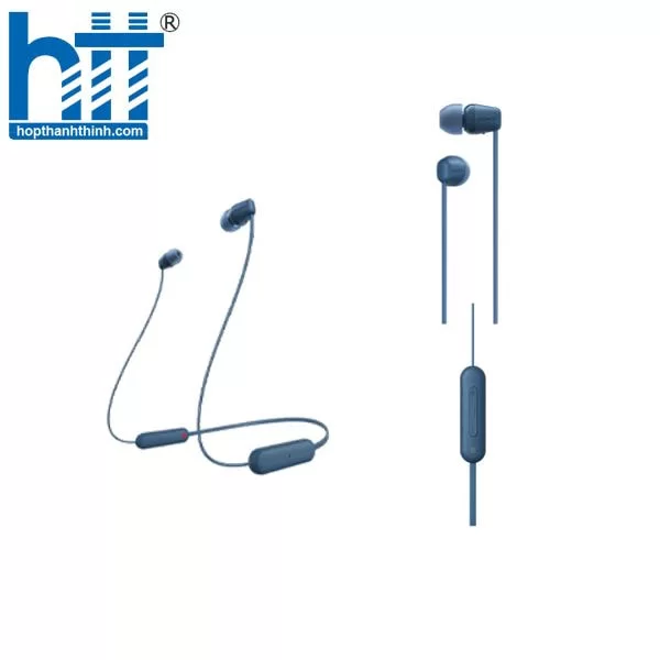 Hợp Thành Thịnh - Tai nghe Sony WI-C100 Xanh