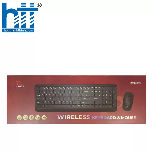 HTT - Bộ bàn phím chuột quang không dây ZADEZ ZMK- 333