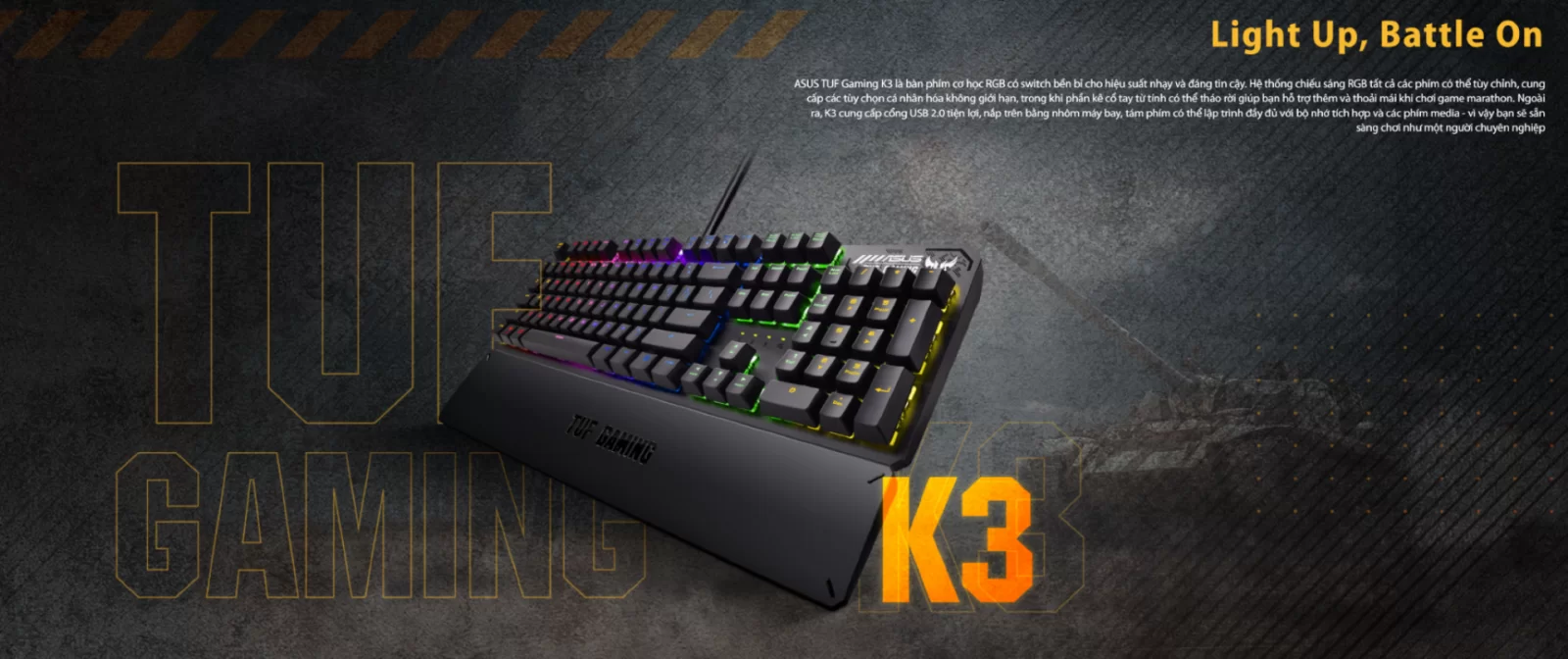 Hợp Thành Thịnh - Bàn phím Asus TUF Gaming K3