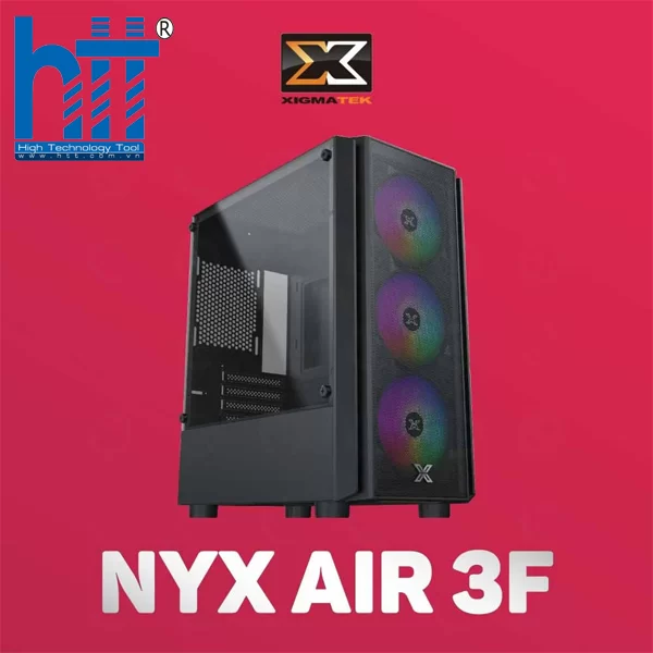 Vỏ Case Xigmatek NYX AIR 3F EN40900 (MATX | 3 FAN RGB)