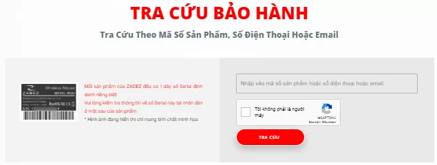 Hợp Thành Thịnh - Tra cứu bảo hành sản phẩm Zadez