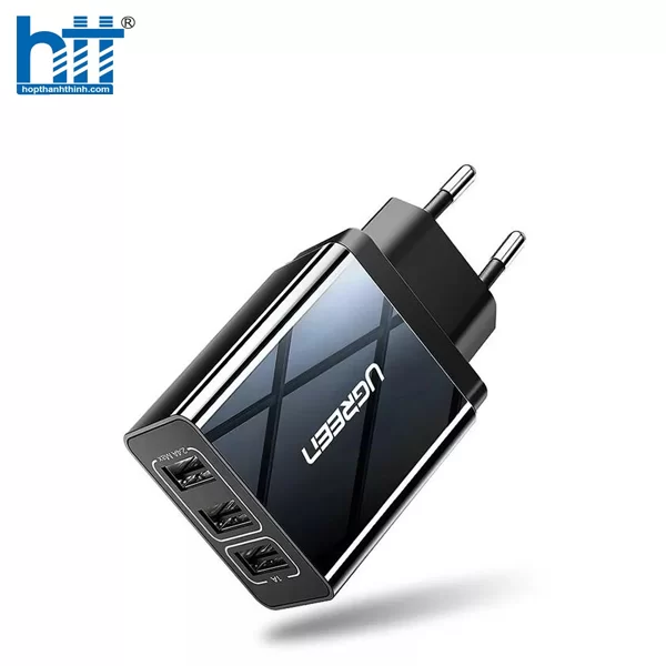 Củ sạc nhanh 15w 3 cổng USB Ugreen 50816 chính hãng