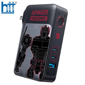 CỦ SẠC NHANH KIÊM SẠC DỰ PHÒNG 10.000 MAH ANKER 733 GANPRIME POWERCORE A1651 - PD 65W - 01 CỔNG TYPE A + 02 CỔNG TYPE C - TRANSFORMER EDITION