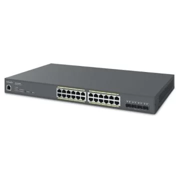 Switch PoE+ EnGenius ECS1528FP Cloud Managed 24 Port GbE, 4 Port SFP+ 410W