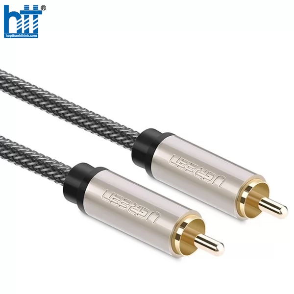 Ugreen 20738 2M màu Xám Cáp âm thanh bông sen Coaxial cao cấp AV133 20020738