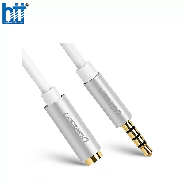 Ugreen 20850 20CM màu Bạc Cáp âm thanh 3.5mm nối dài AV136 20020850