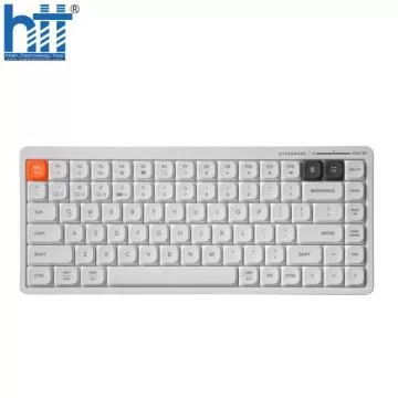 Bàn phím không dây HyperWork SilentKey Mini TS01M - Màu Trắng