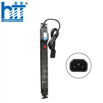 Thanh nguồn PDU C13 6 Port - Phích cắm C14