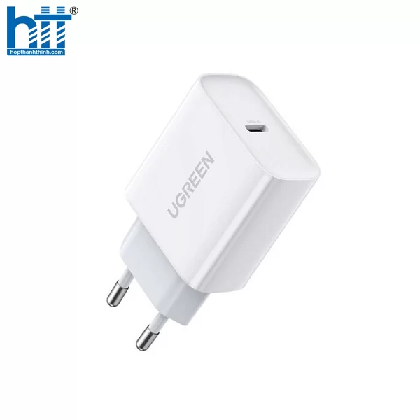 Củ sạc nhanh 20W chuẩn USB-C PD hỗ trợ QC 4.0 Ugreen 60450 cao cấp (EU)
