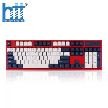 Bàn phím cơ Leopold FC900RPD Blue Star (USB/PBT Doubleshot/White Navy/Red case/Blue sw)