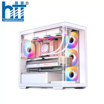 Vỏ máy tính JONSBO D300 White (Mid Tower/ M-ATX/ Trắng)