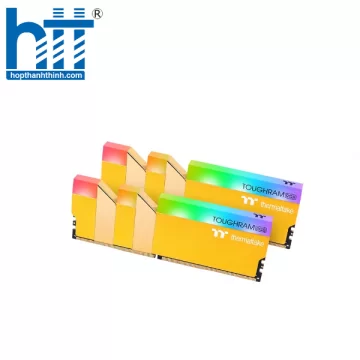 Ram Thermaltake TOUGHRAM RGB DDR4 3600MHz CL18 16GB (2x8GB) Metallic GOLD – RG26D408G X2- 3600C18A
