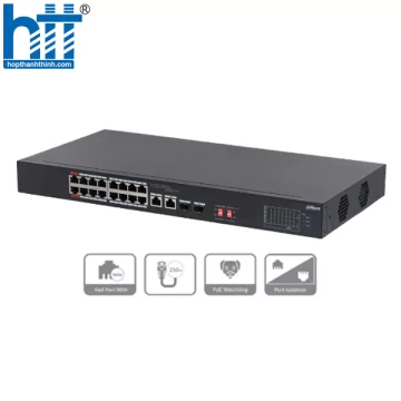 Switch PoE 18 cổng DAHUA DH-S3218-16ET-135