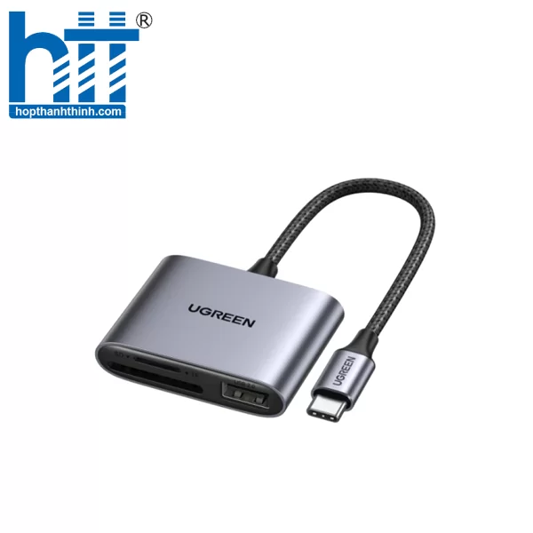 Ugreen 80798 USB loại C sang SD TF + Đầu đọc thẻ nhớ USB 2.0 CM387 10080798
