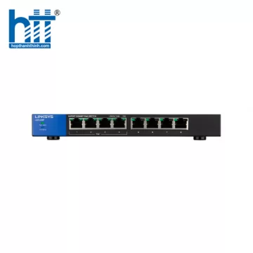 Switch Linksys LGS108P (Gigabit (1000Mbps)/ 8 Cổng/ Smart Switch/ 4 cổng PoE/ Vỏ Thép)